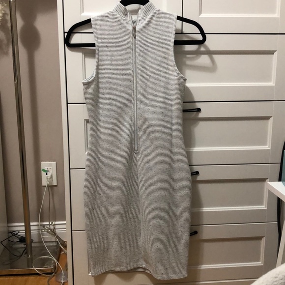 CASUAL HERRINGBONE DRESS - Picture 2 of 3